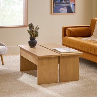 Karl 46" Lift-Top Storage Coffee Table - White Oak