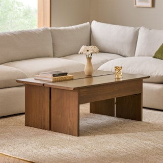 Karl 46" Lift-Top Storage Coffee Table - Walnut