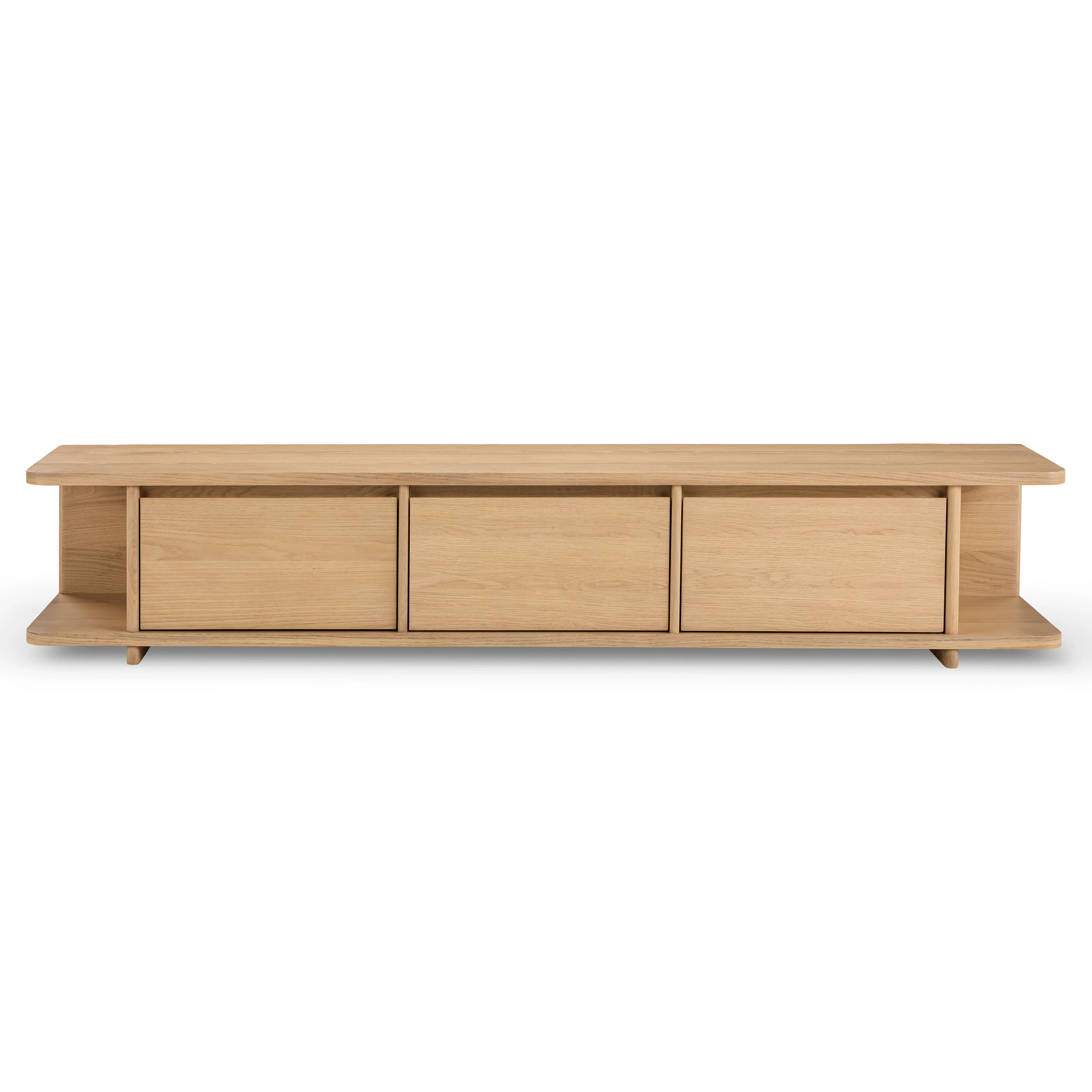 Judith 79" Low Media Unit in White Oak - TV Stand