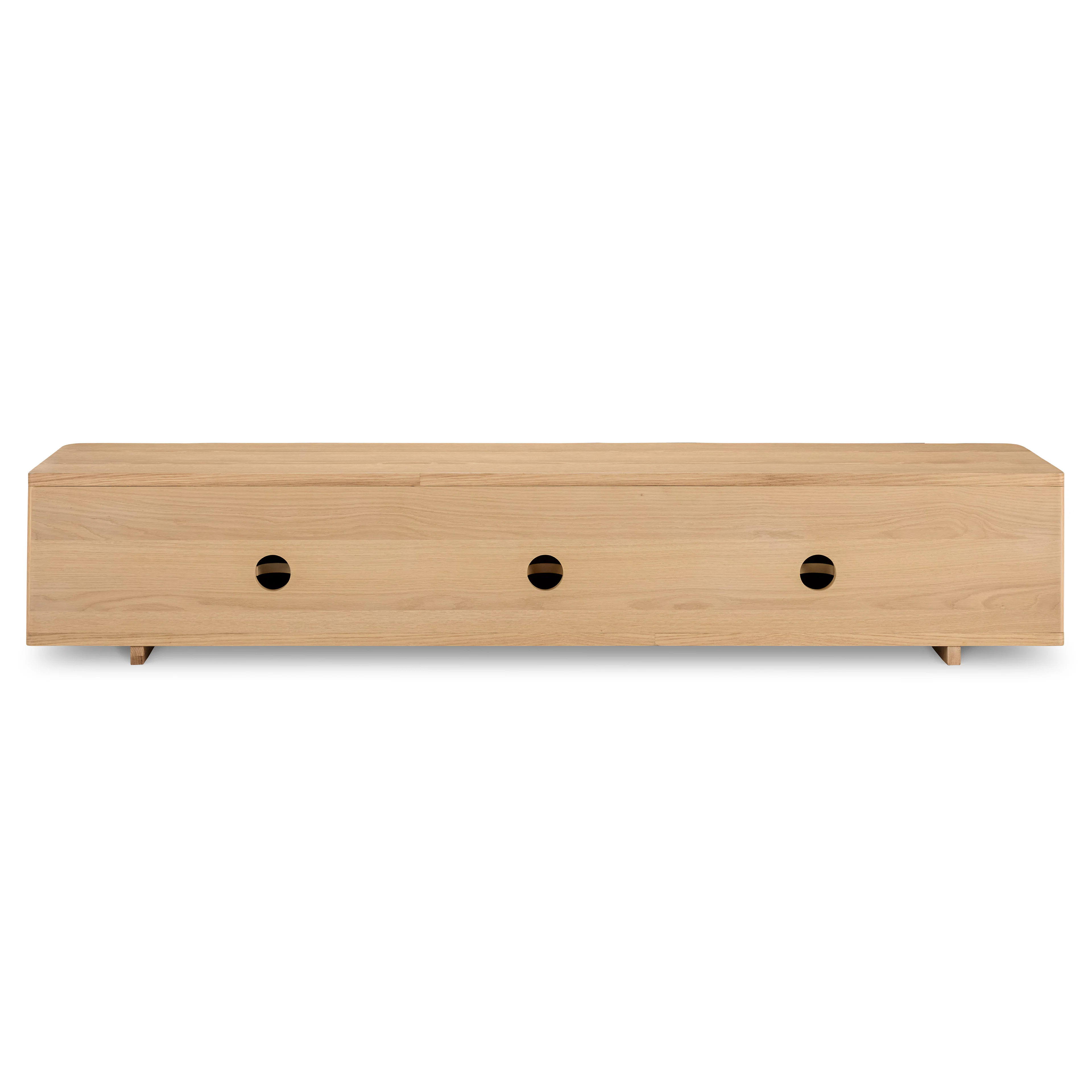 Judith 79" Low Media Unit in White Oak - TV Stand