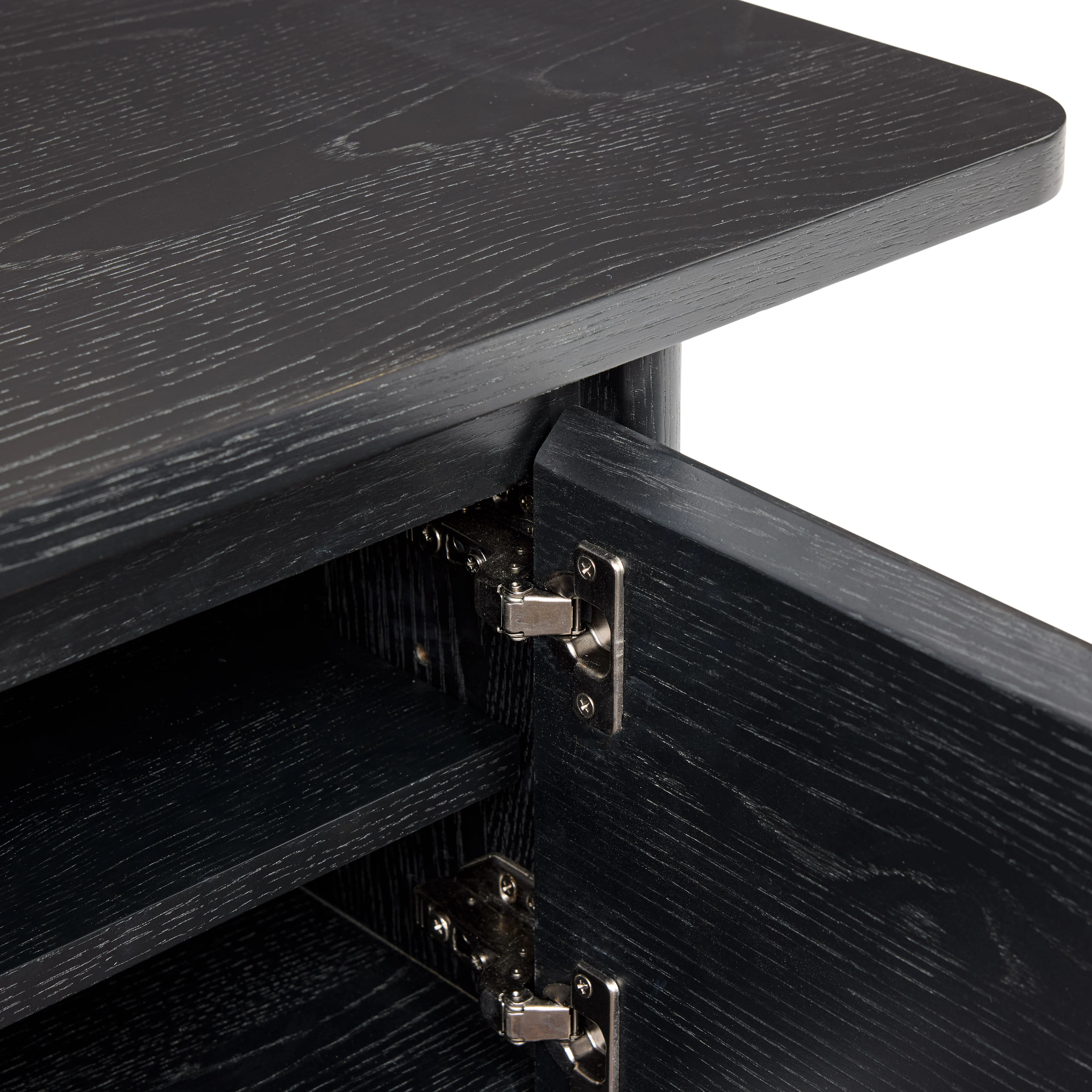 Judith 79" Low Media Unit - Black Oak | Stylish TV Stand