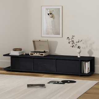 Judith 79" Low Media Unit - Black