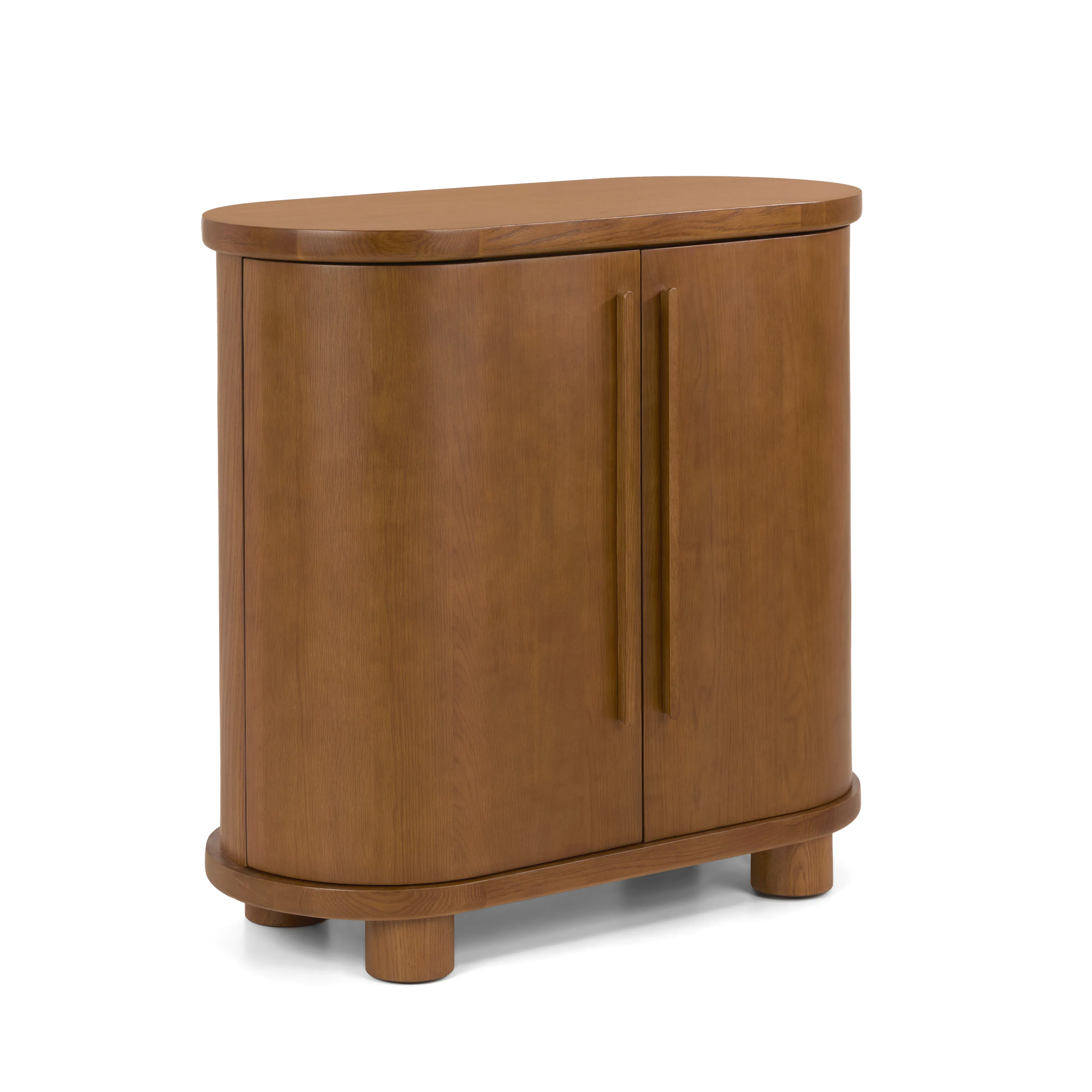Jens 38" Bar Cabinet - Smoked Oak