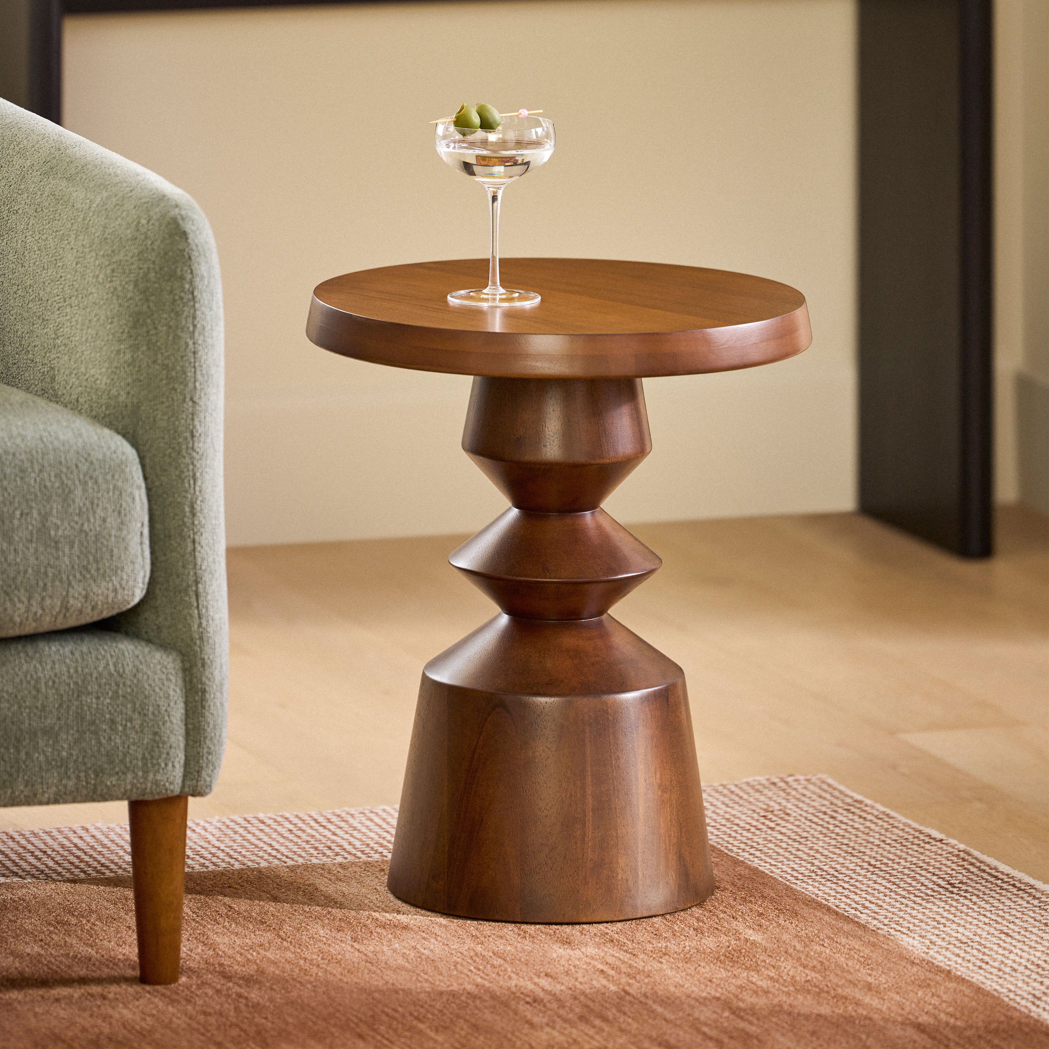 Haskel Shield Teak Wood & Metal Outdoor Side Table | Article Haskel Shield Teak Wood & Metal Outdoor Side Table | Article