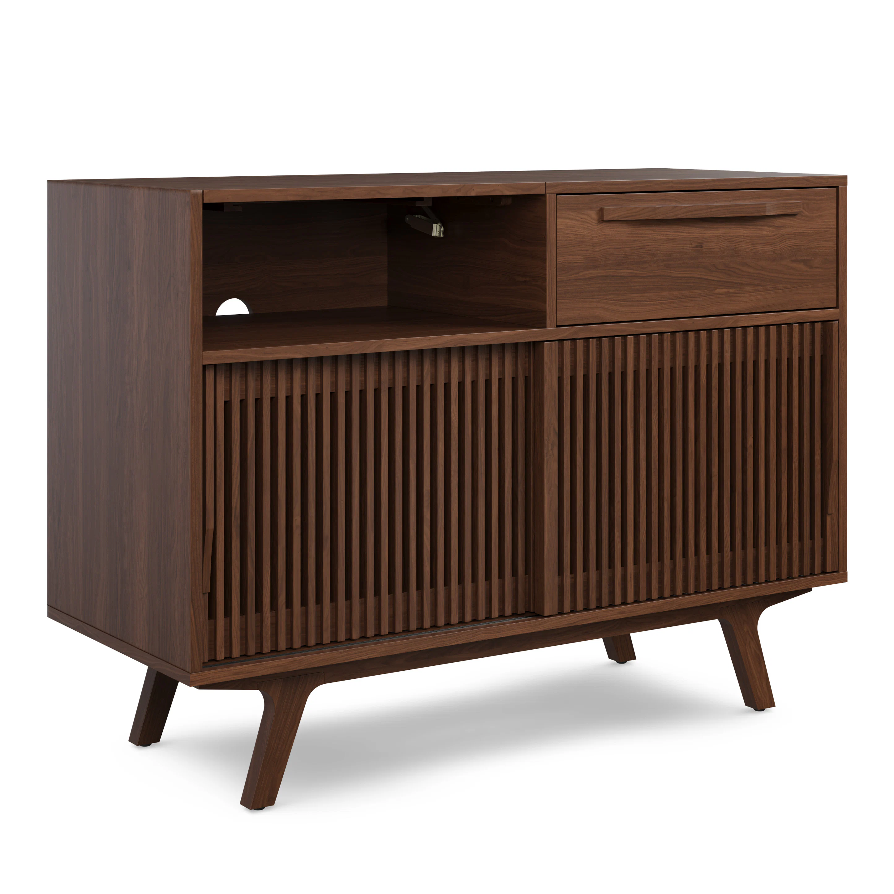 Jokuna 48" Vinyl Media Unit - Walnut
