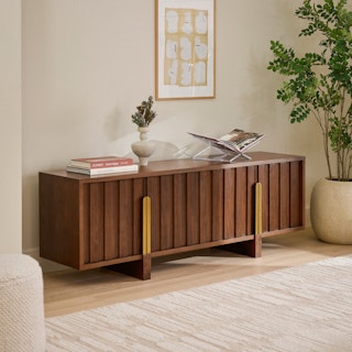 Felix 72" Media Unit - Walnut