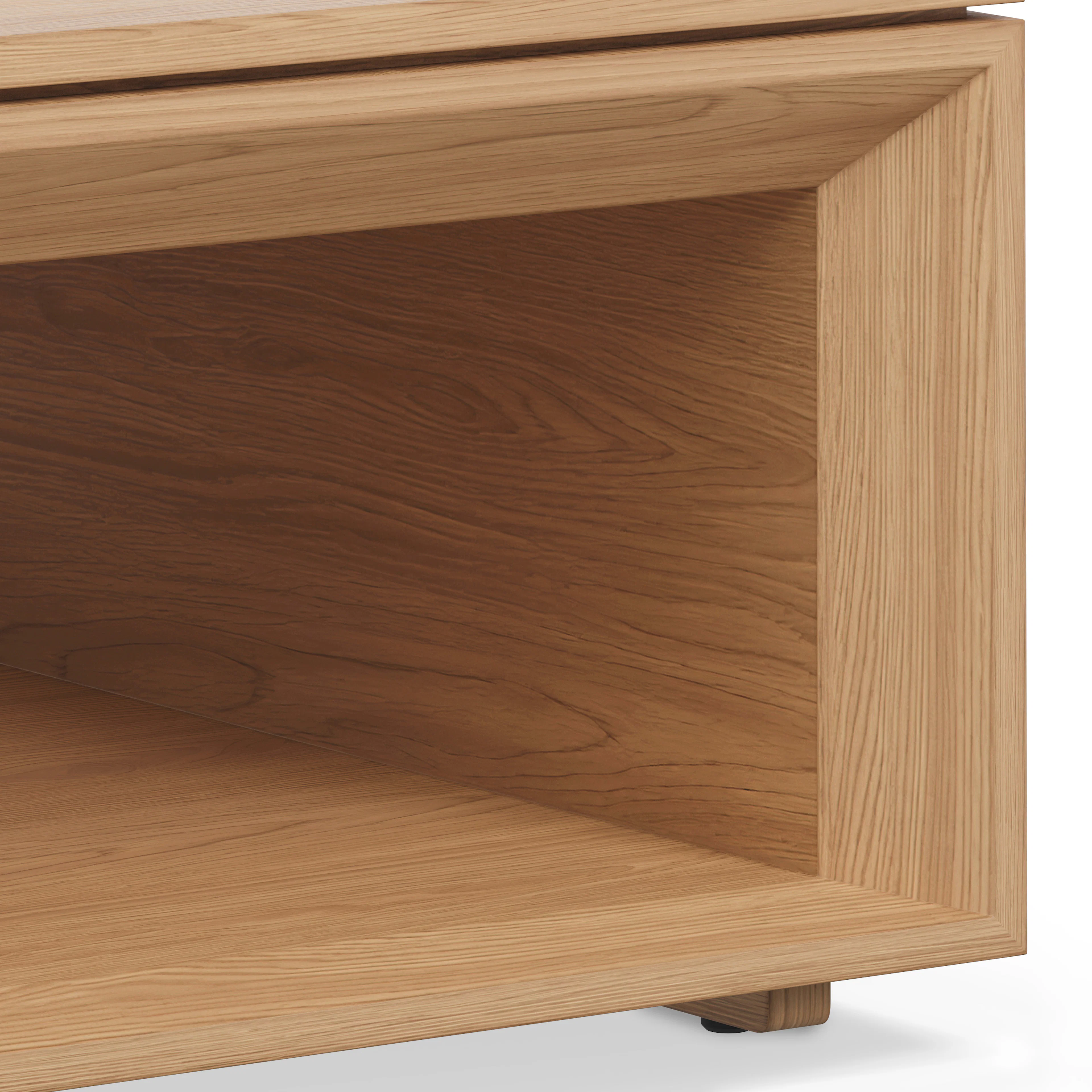 Suri 44" Square Coffee Table - White Oak