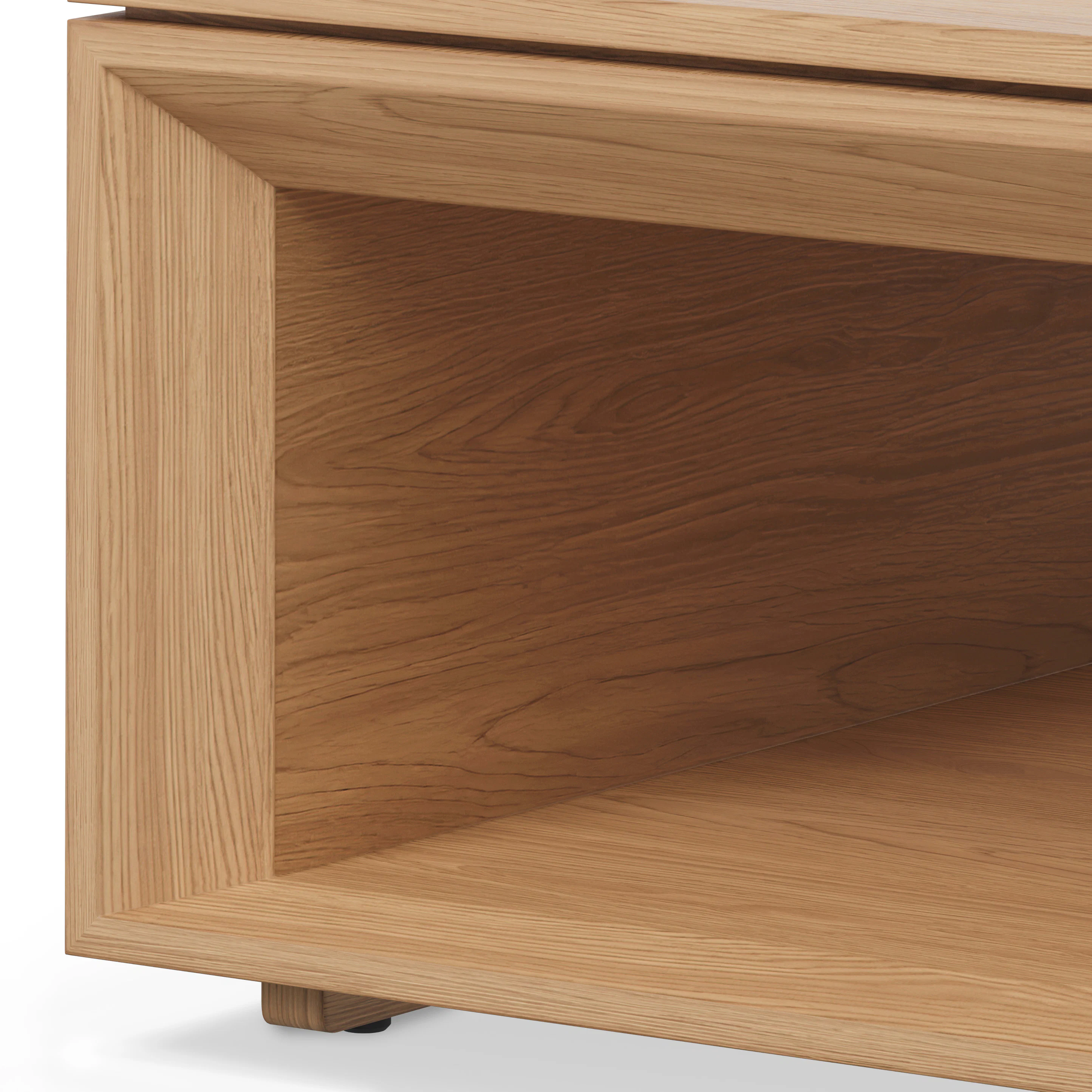 Suri 44" Square Coffee Table - White Oak