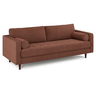 Sven 88" Tufted Sofa - Ratine Oxide