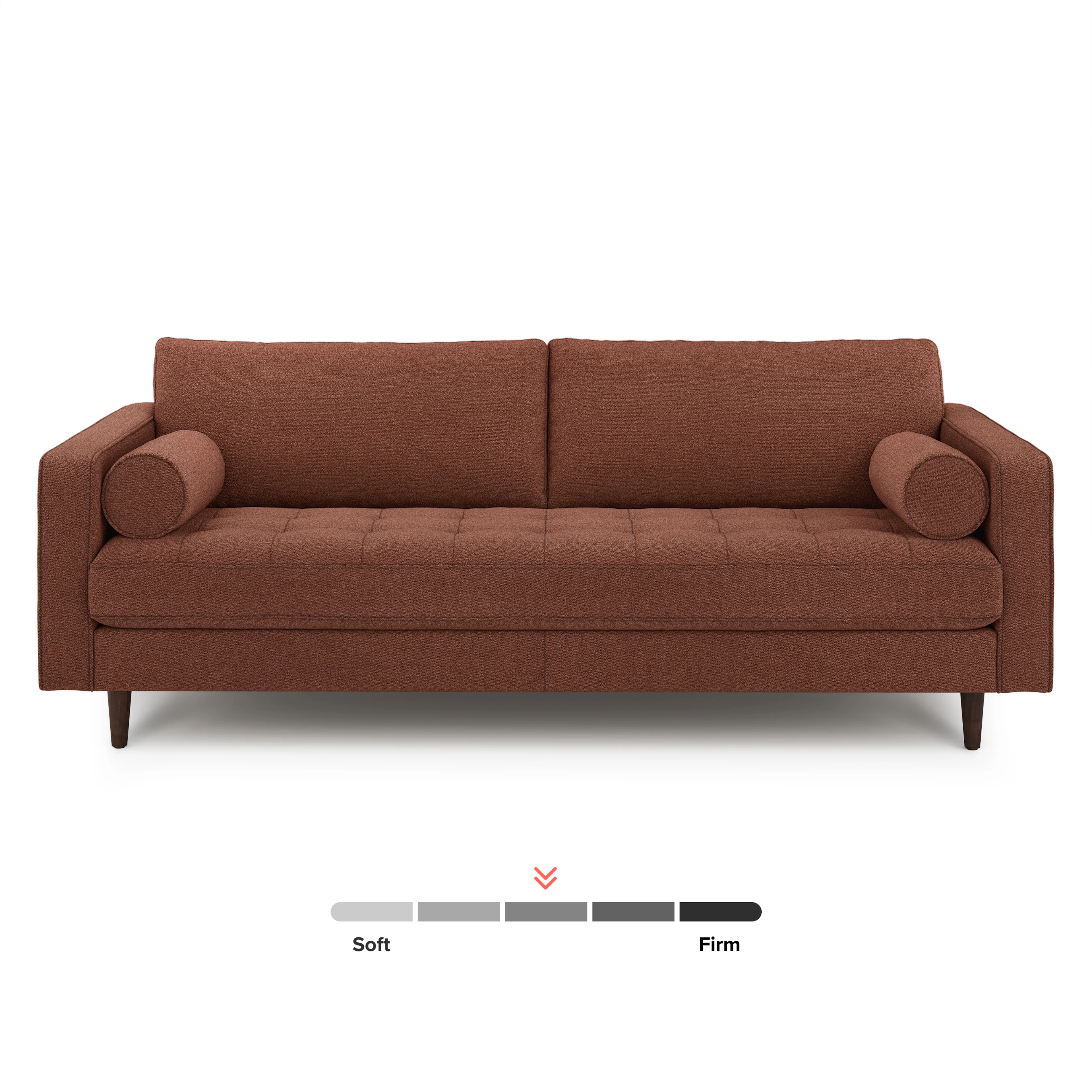 Sven 88" Tufted Sofa - Ratine Oxide