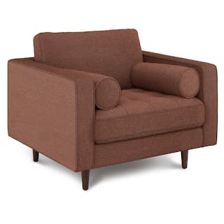 Sven 42" Tufted Lounge Chair - Ratine Oxide