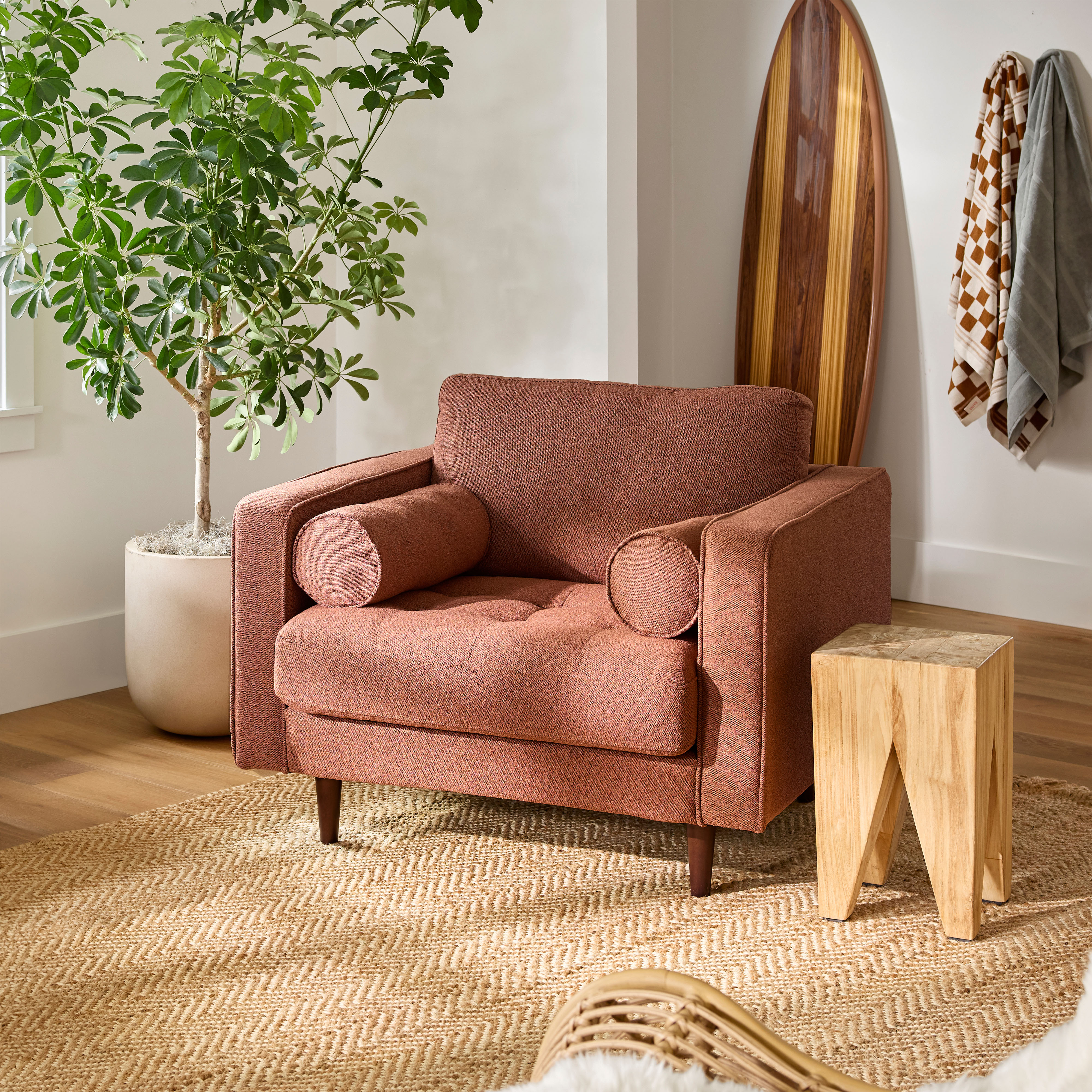 Sven Ratine Oxide Tufted Lounge Chair | Article