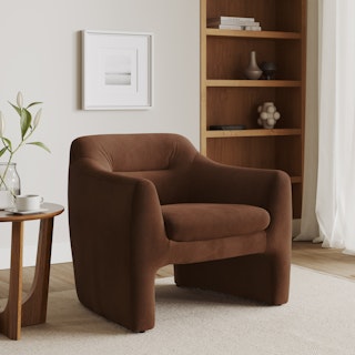 Eleanor 34" Velvet Lounge Chair - Hale Earth