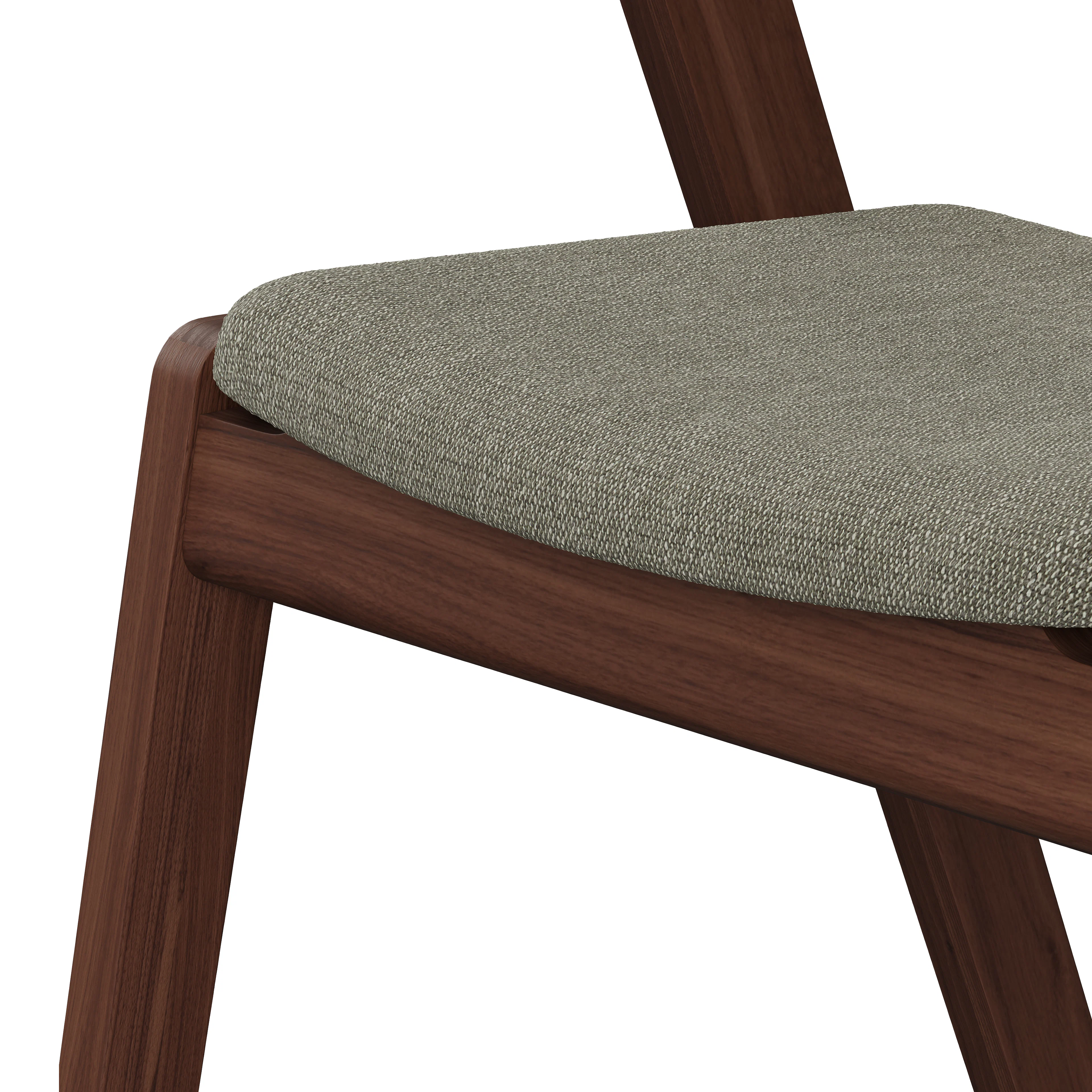 Meja Dining Chair - Walnut and Algonquin Green