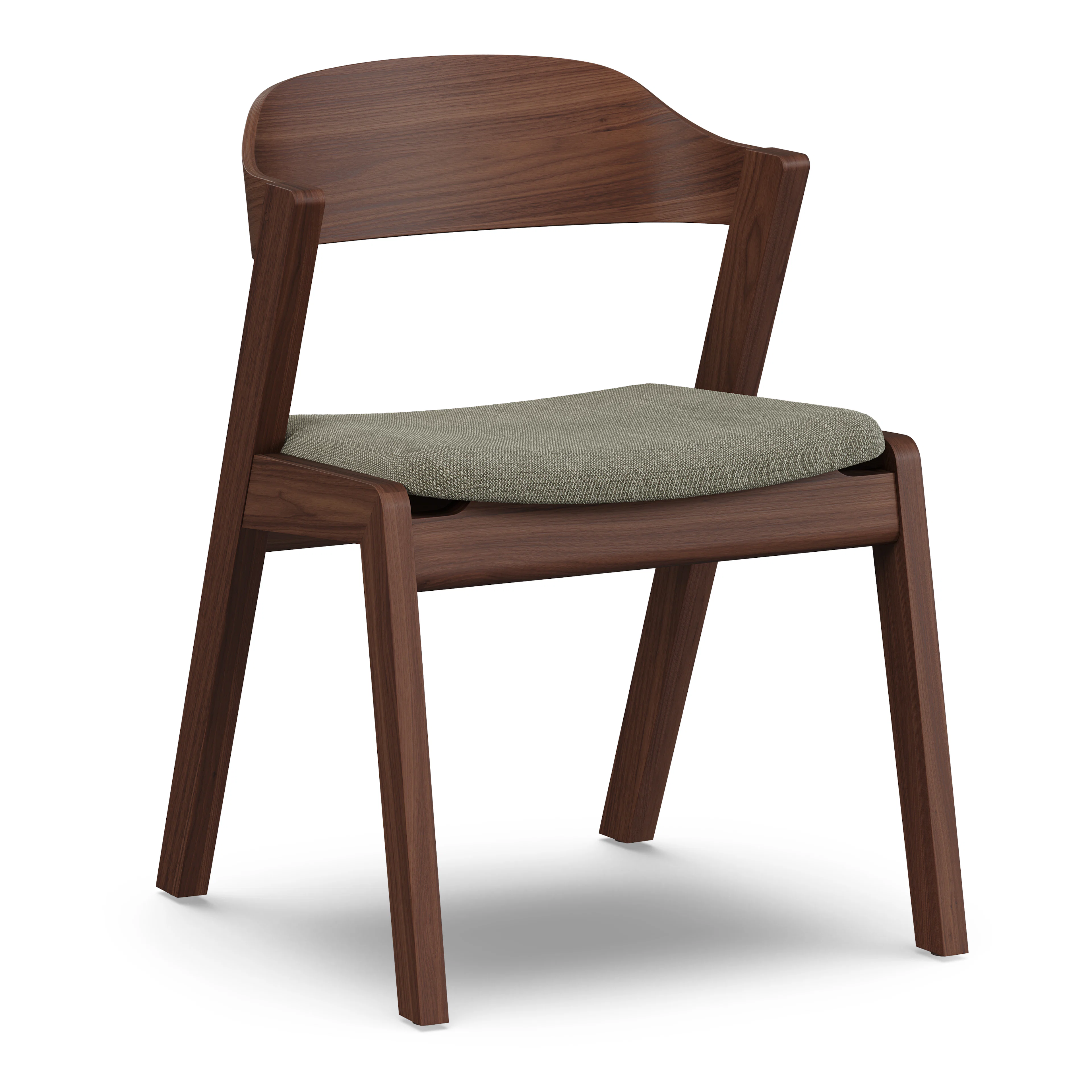 Meja Dining Chair - Walnut and Algonquin Green