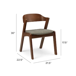 The Meja Dining Chair x Conan Dining Table Bundle - Primary View 1 of 6 (Click To Zoom).