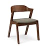 Meja Dining Chair - Walnut and Algonquin Green