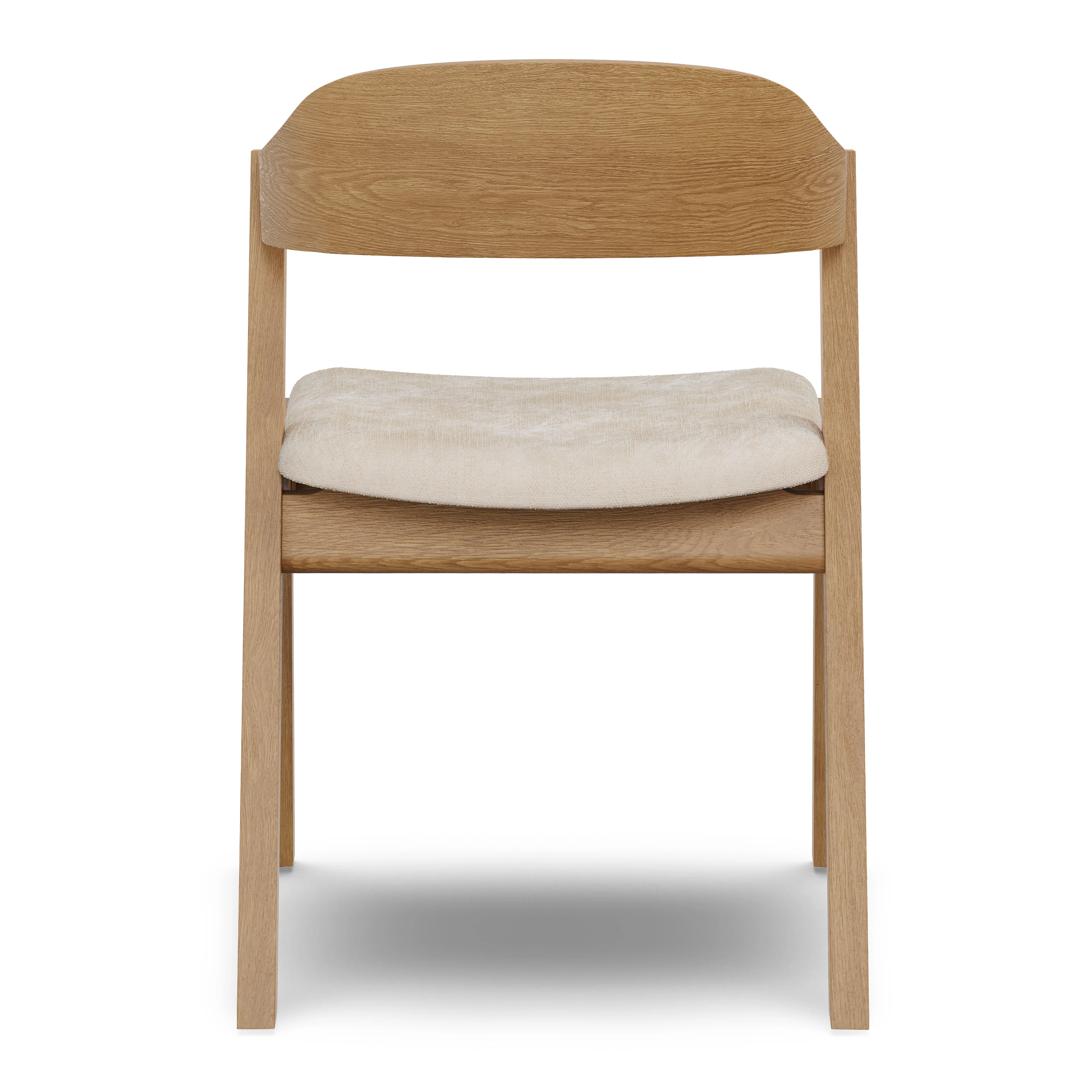 Meja Dining Chair - Oak and Bristol Ivory