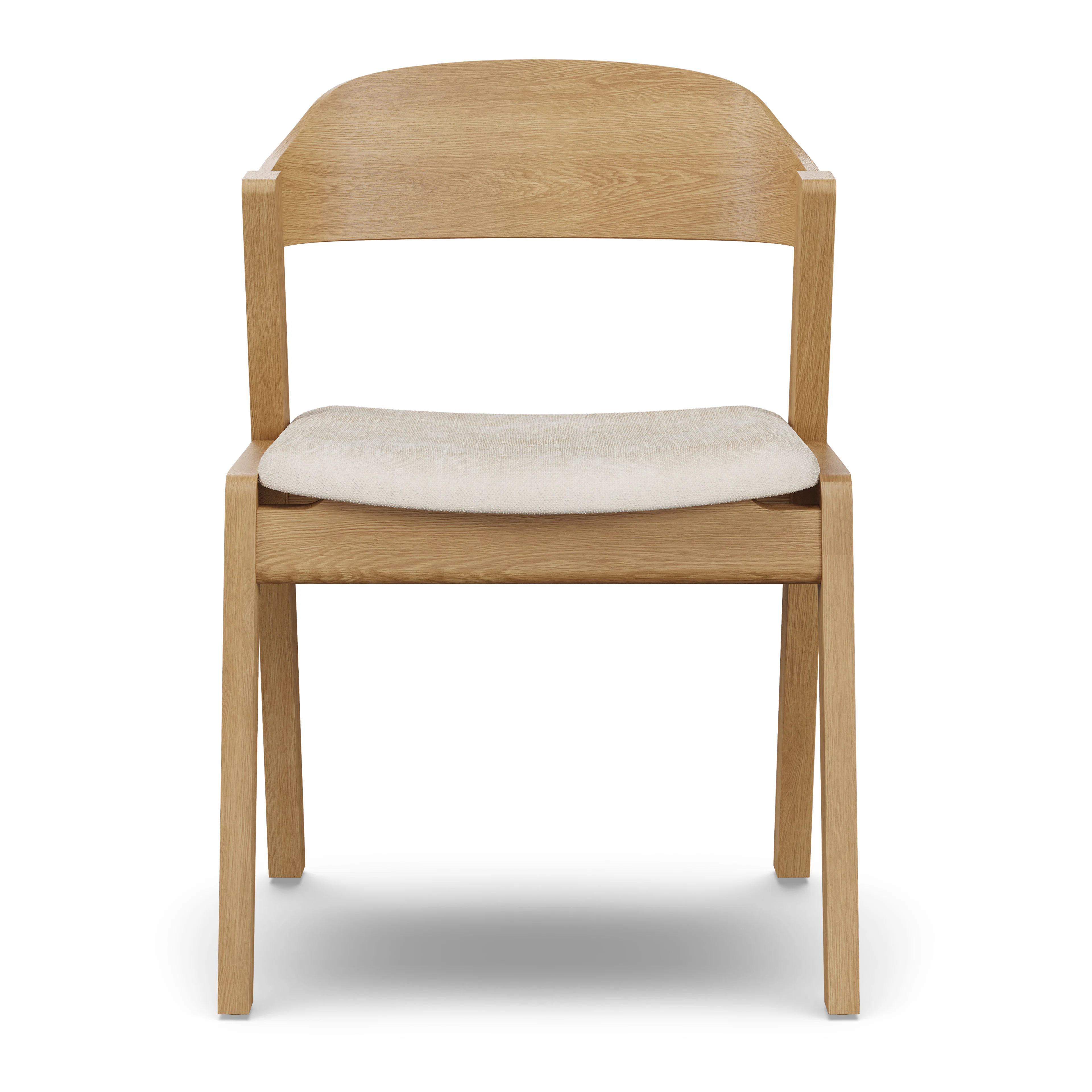 Meja Dining Chair - Oak and Bristol Ivory