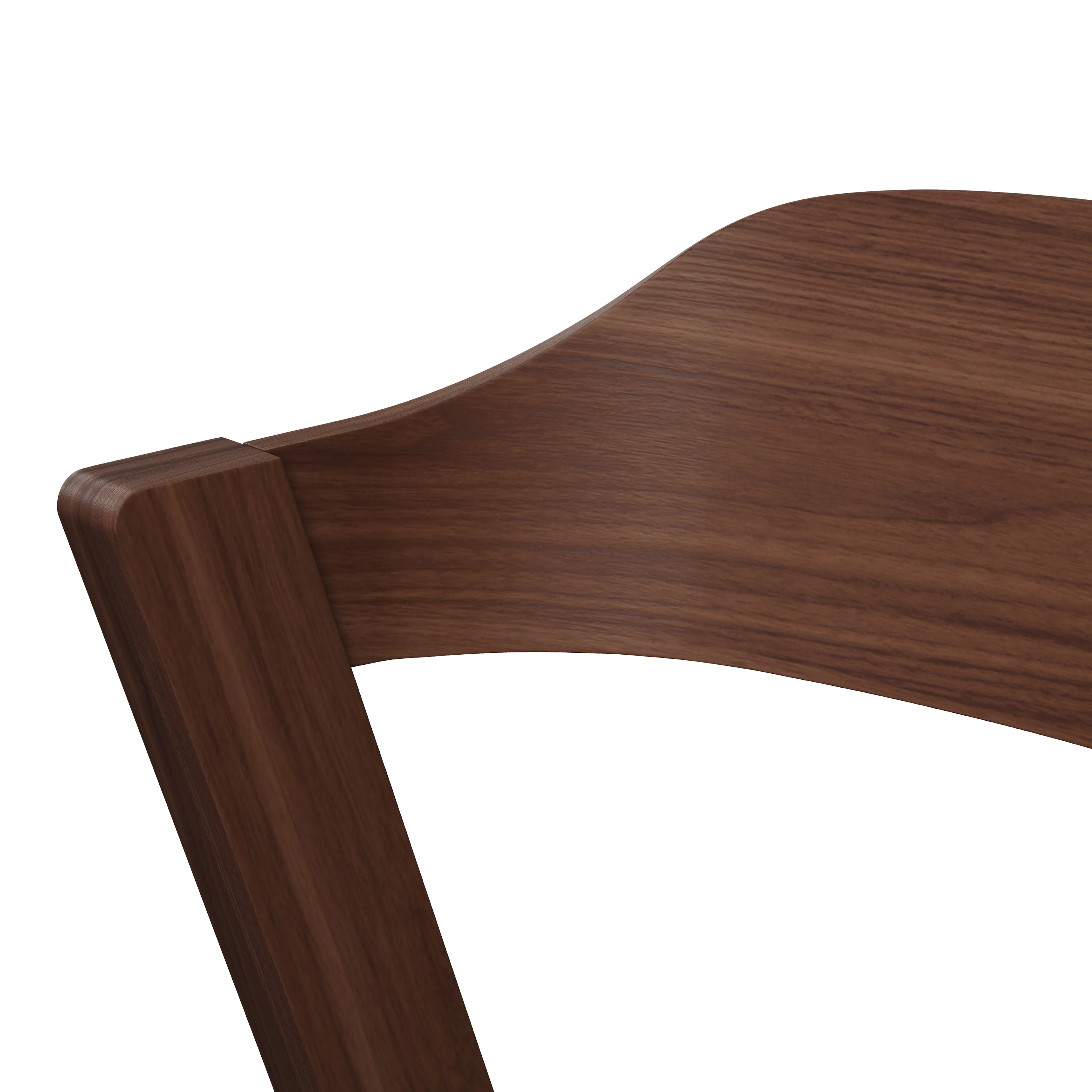 Meja Leather Dining Chair - Walnut & Oxford Black