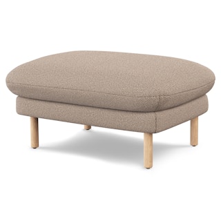 Sanders Sandstone Wool Bouclé Ottoman