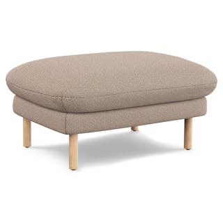 Sanders 35.5" Ottoman - Sandstone Wool Bouclé