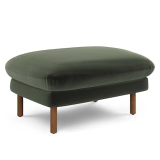 Sanders 35.5" Velvet Ottoman - Plush Pacific Green