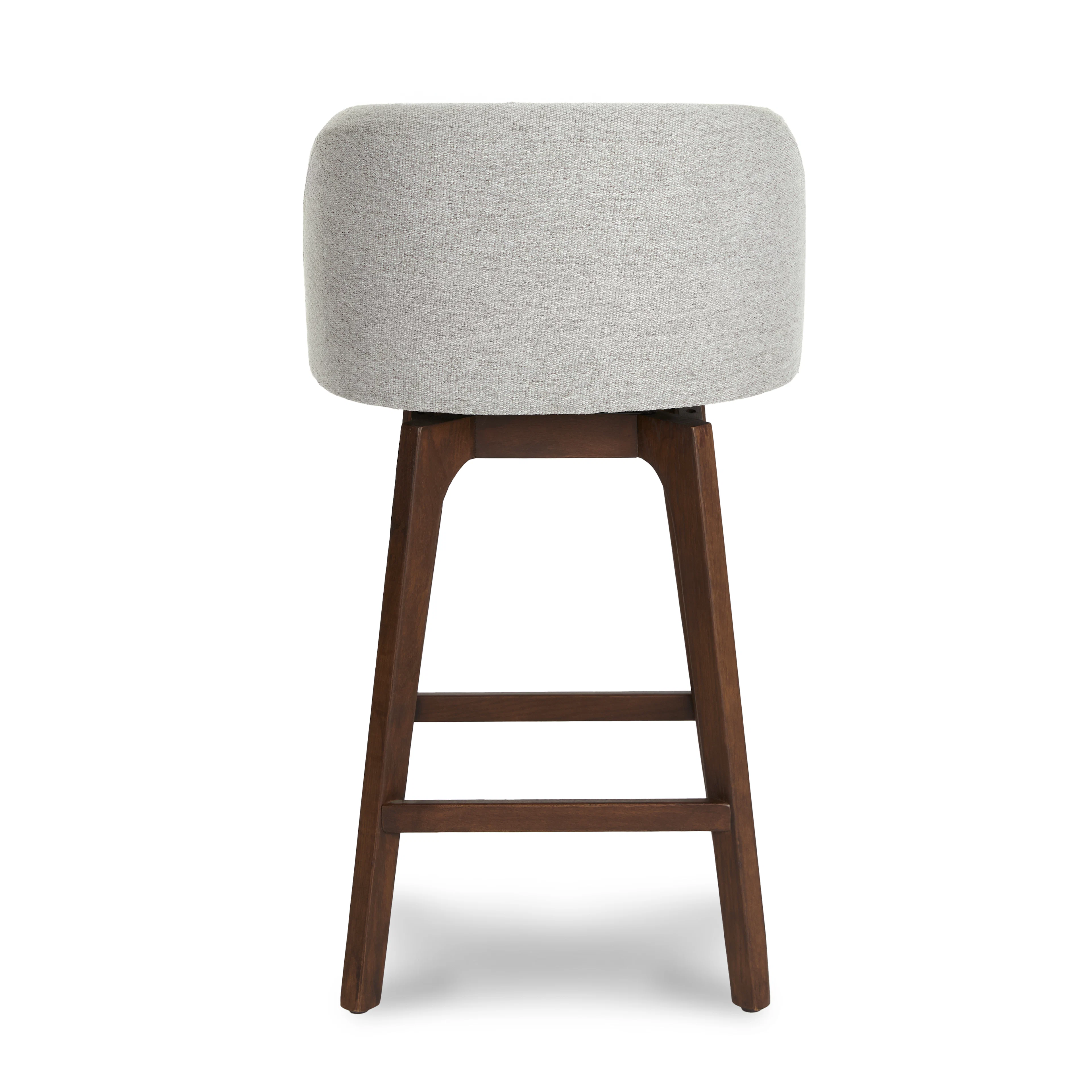 Alta Swivel Counter Stool - Walnut & Camellia Gray