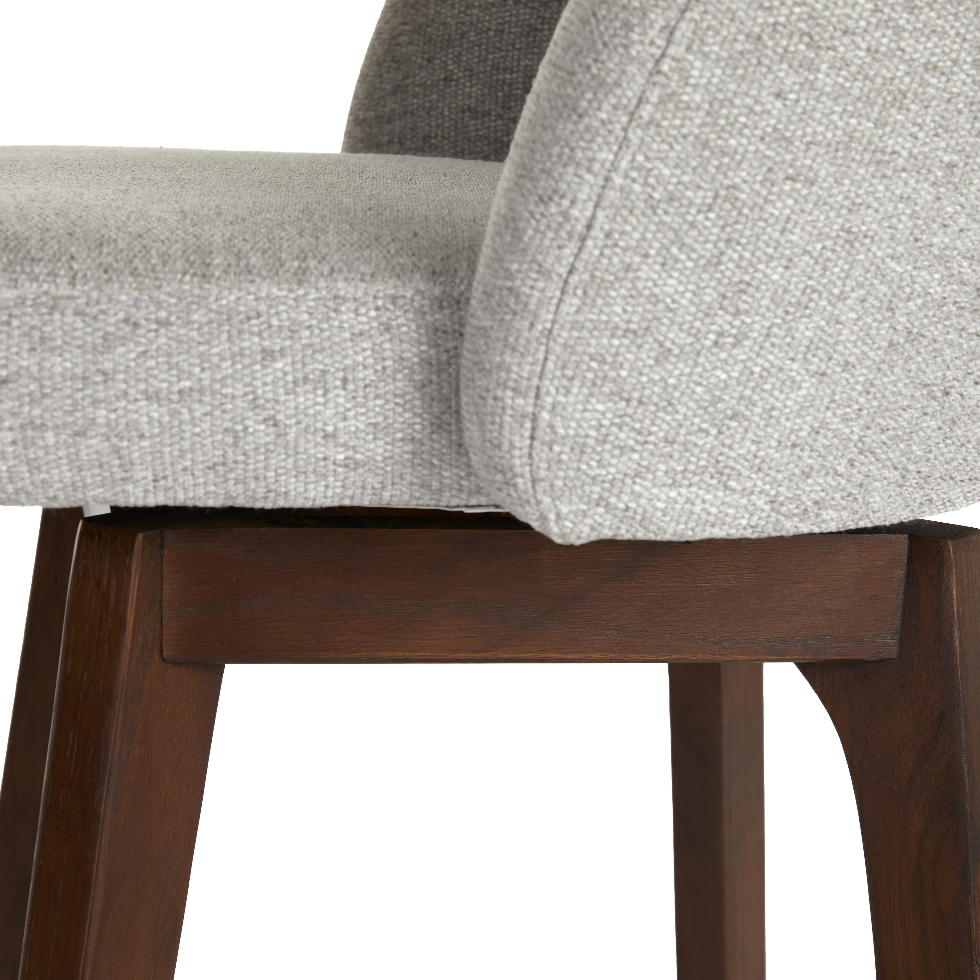 Alta Swivel Counter Stool - Walnut & Camellia Gray