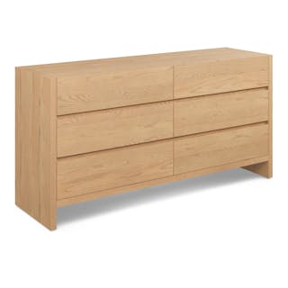 Leif 6-Drawer Double Dresser - White Oak