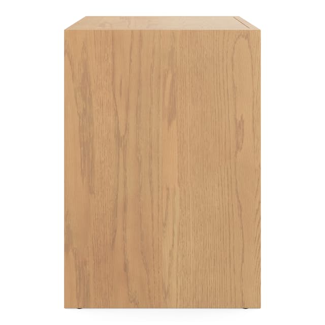 Leif 2-Drawer White Oak Nightstand | Stylish & Functional