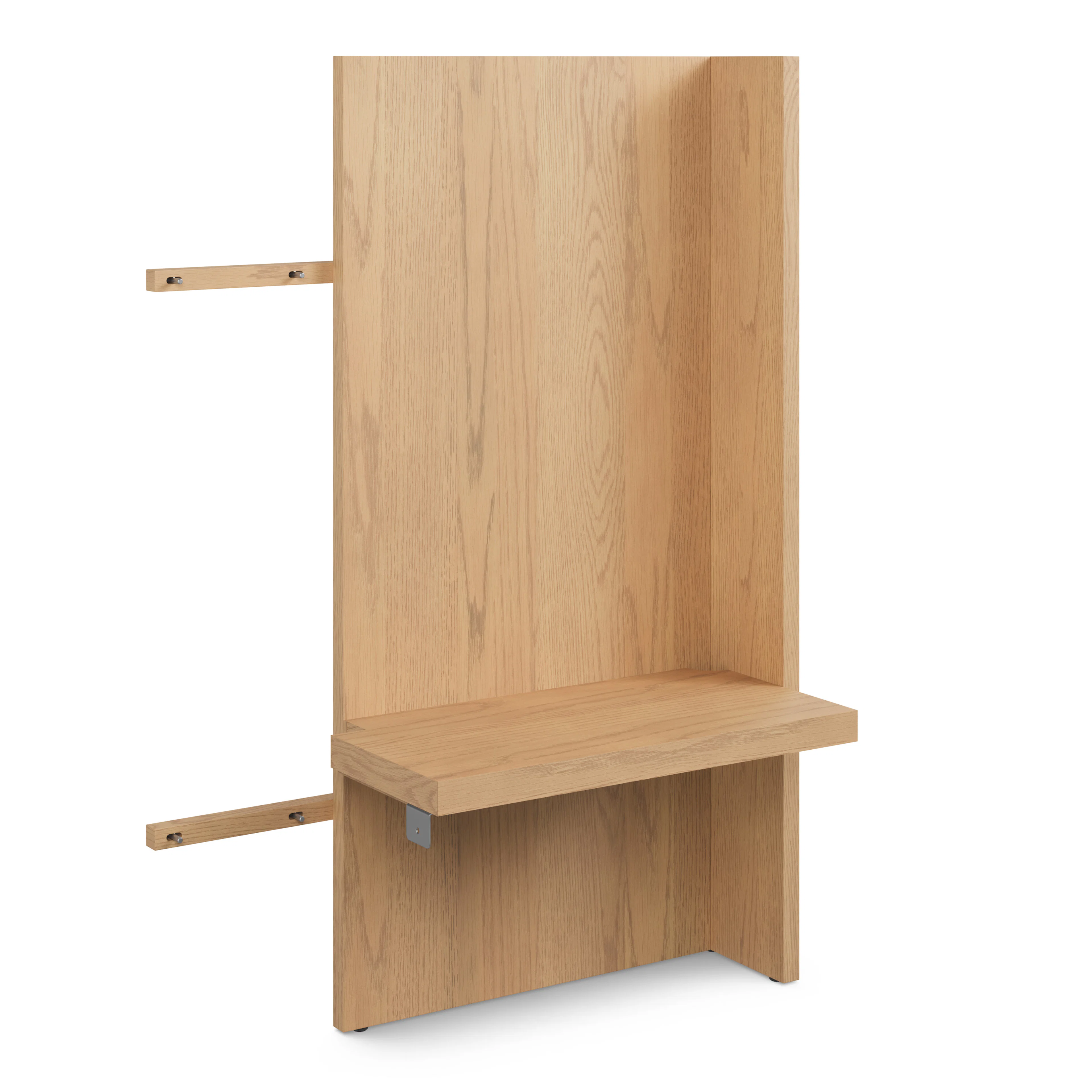 Leif Nightstand Extension Set - White Oak