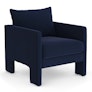 Oren 29.5" Velvet Lounge Chair - Hale Navy