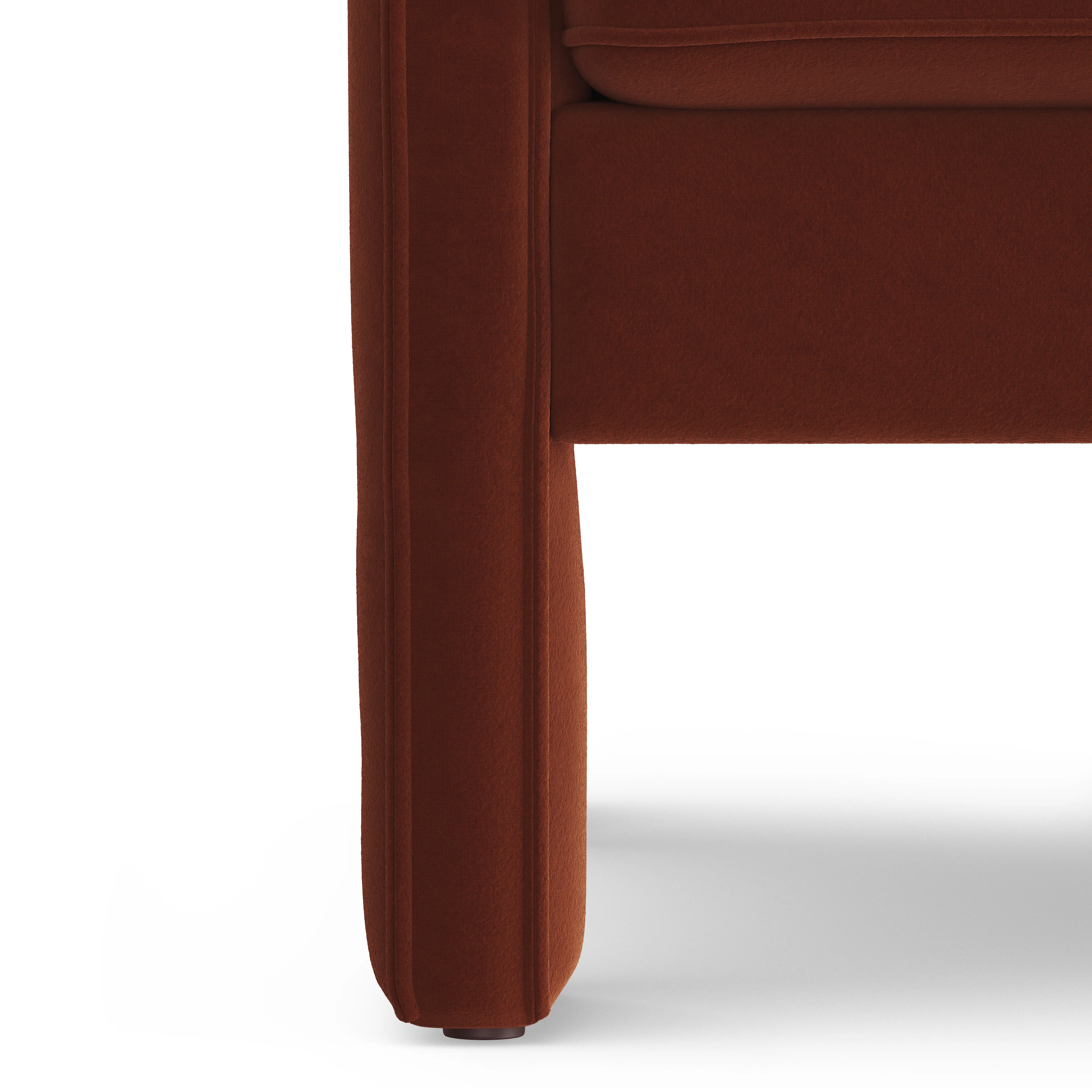 Oren 29.5" Velvet Lounge Chair - Hale Rust