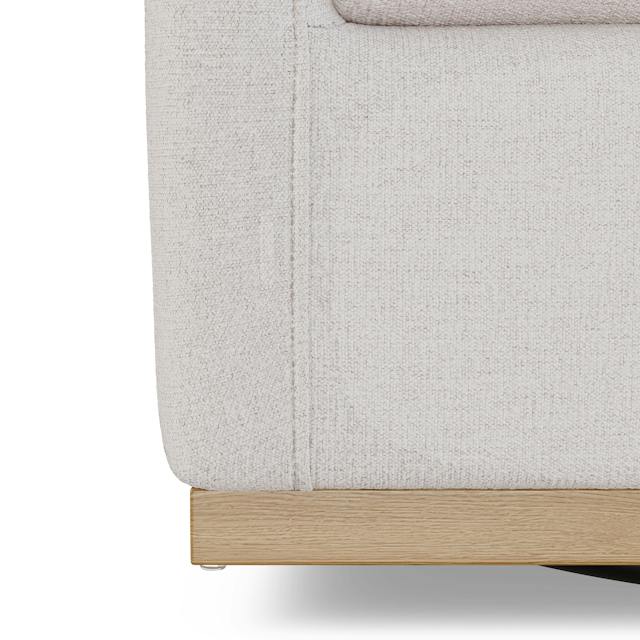 Mantle Napa White Swivel Chair | Article