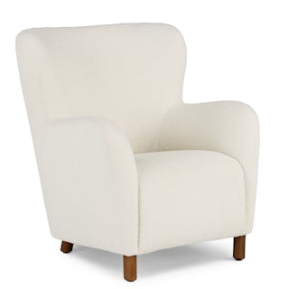 Archie 31.5" Lounge Chair - Bijou Cream Bouclé