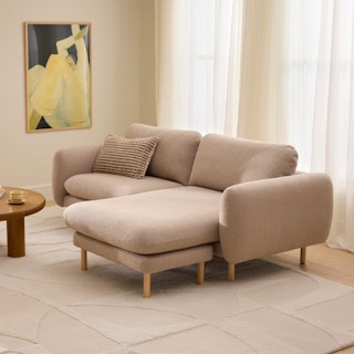 Sanders 85.5" Reversible Sectional - Sandstone Wool Bouclé