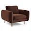 The Sanders Velvet Lounge Chair x Ottoman Bundle - Gallery View 1 of 6.