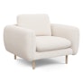 Sanders 37" Lounge Chair - Ivory Wool Bouclé