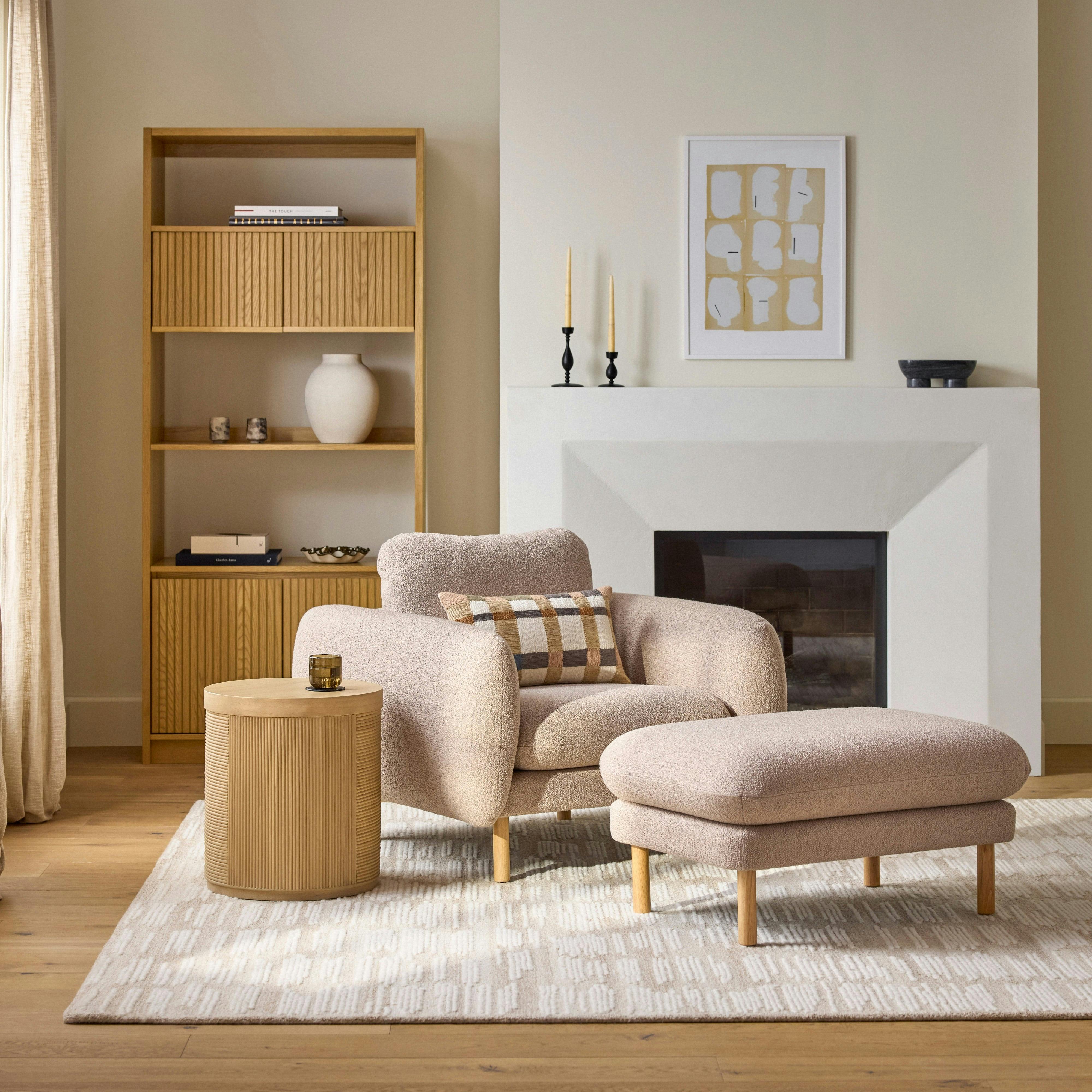 Sanders Sandstone Wool Bouclé Lounge Chair | Article