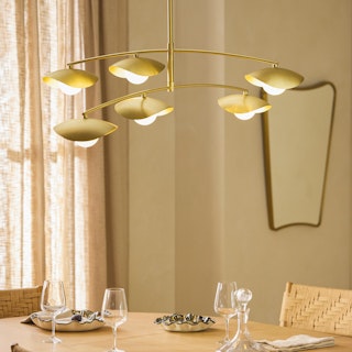 Coy Chandelier - Brass