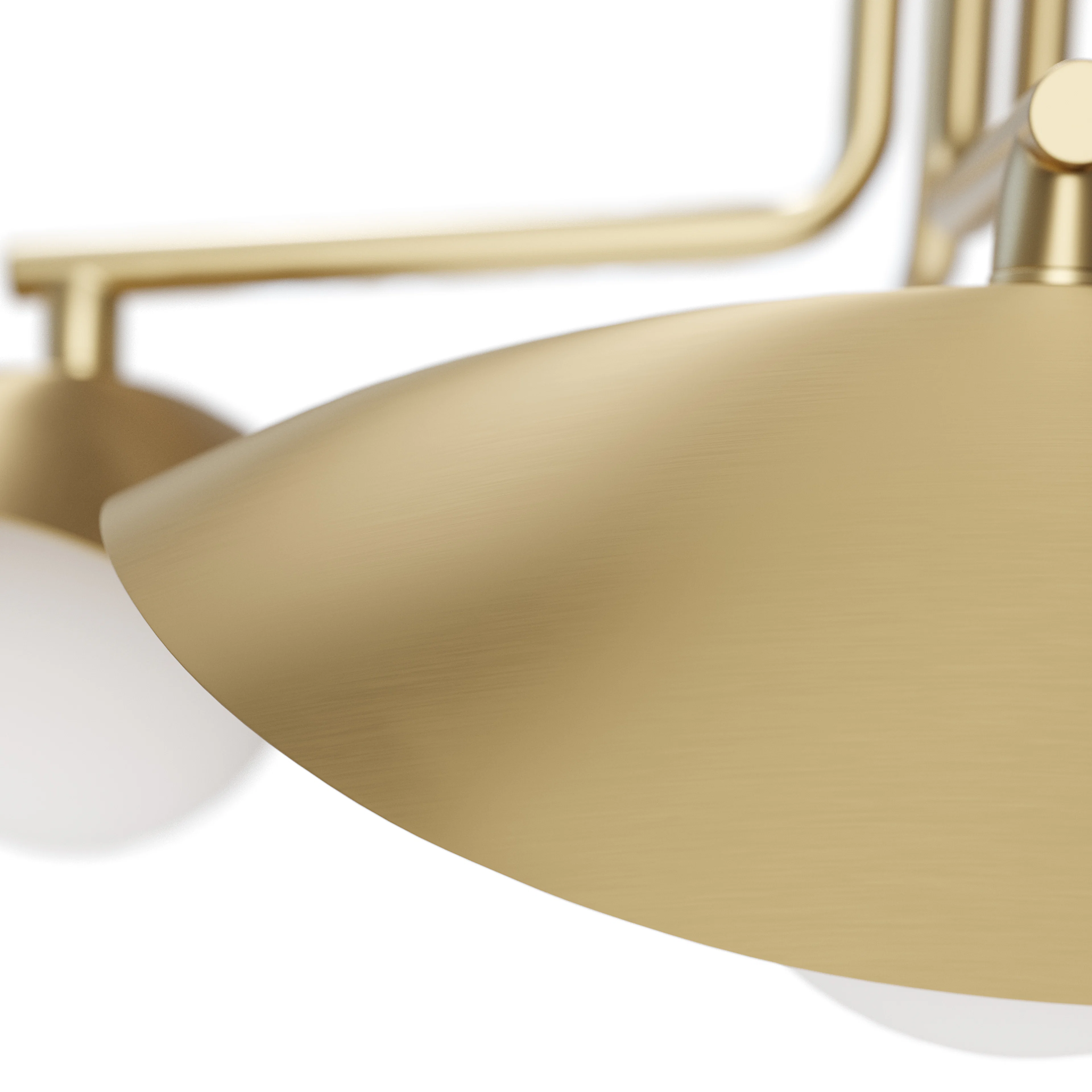Coy Flushmount Brass Ceiling Light | Elegant Design