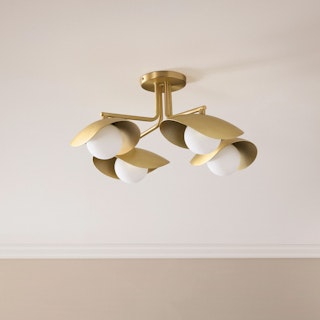 Coy Flushmount Ceiling Light - Brass