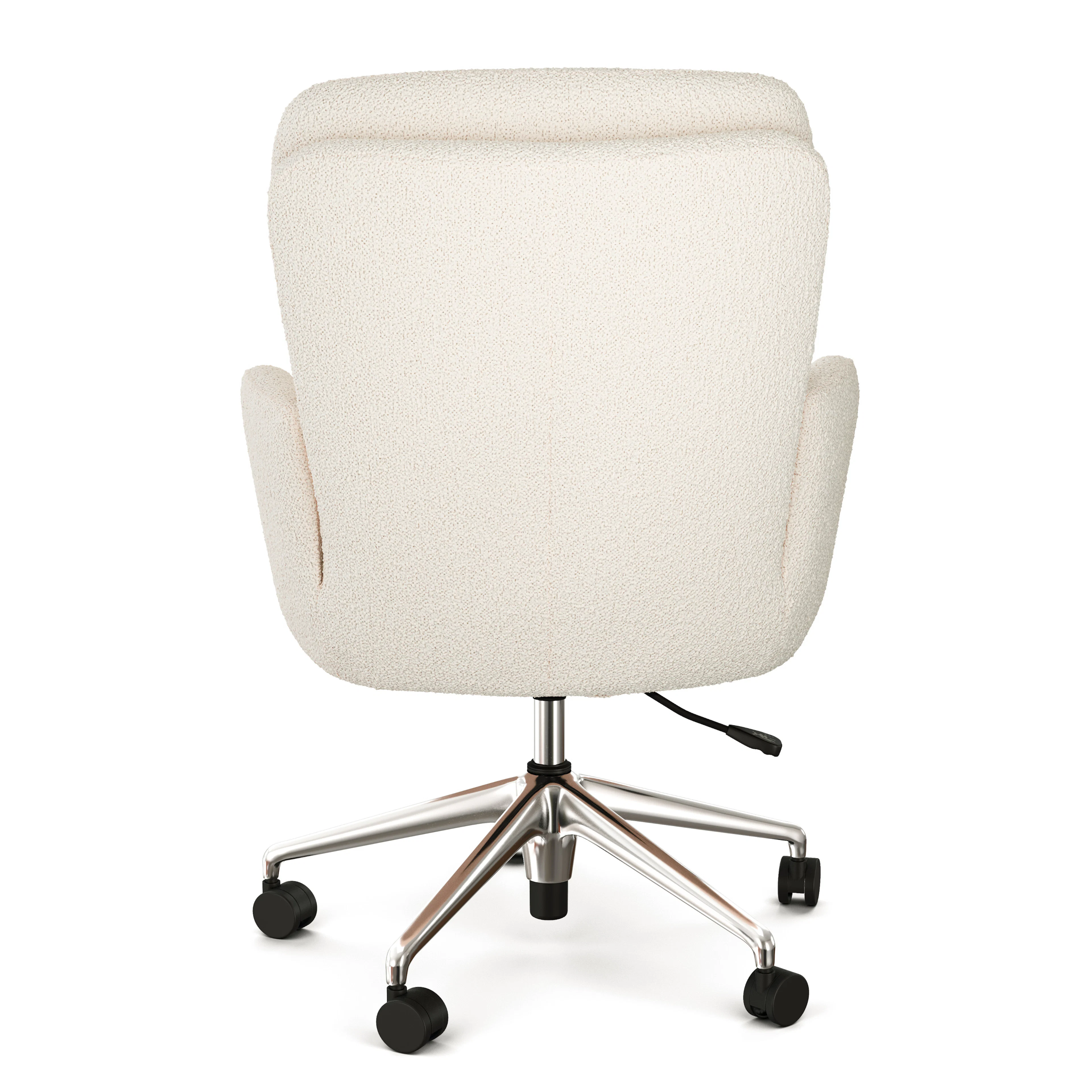 Bea Executive Office Chair - Ivory Wool Bouclé