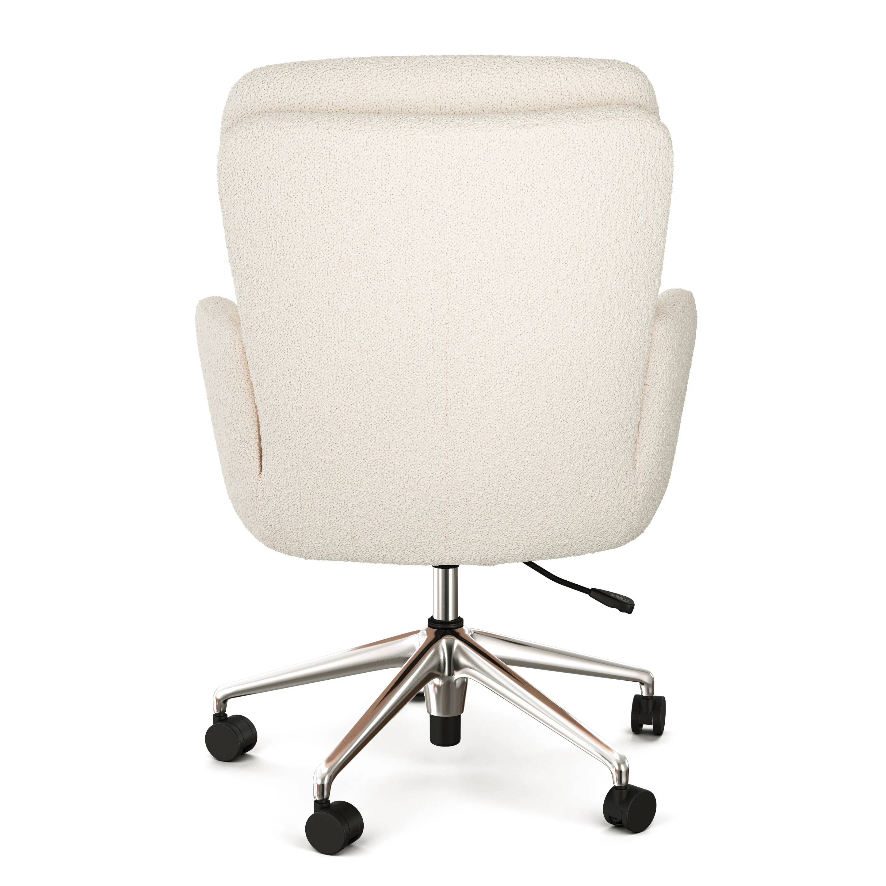 Bea Executive Office Chair - Ivory Wool Bouclé