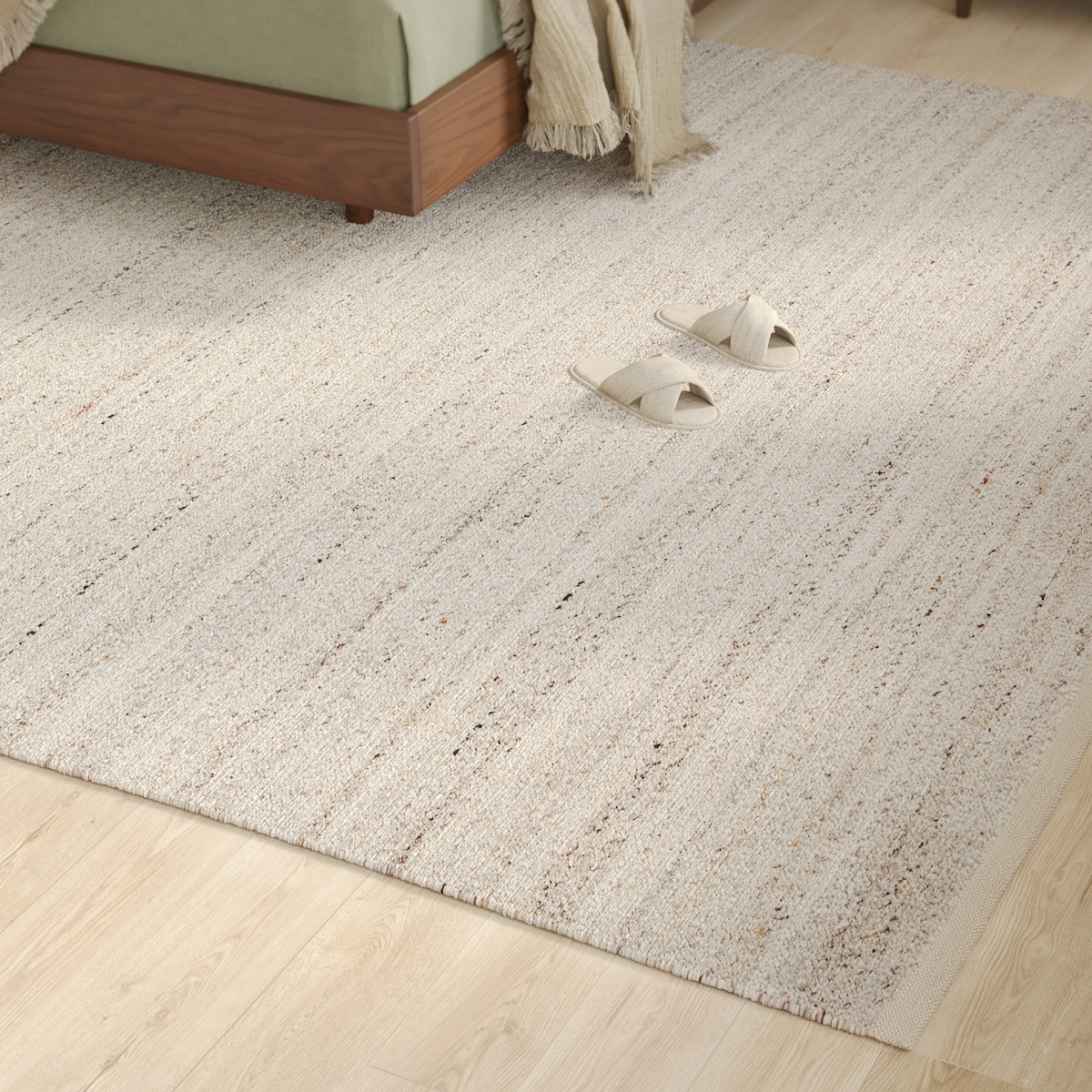 Hurley Beige Speckled Pattern Rug, 8 x 10 | Article