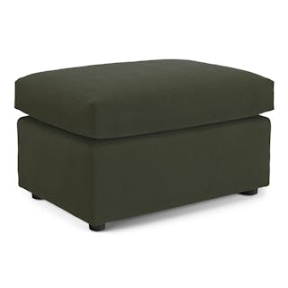 Landry 28" Velvet Ottoman - Hale Fir Green