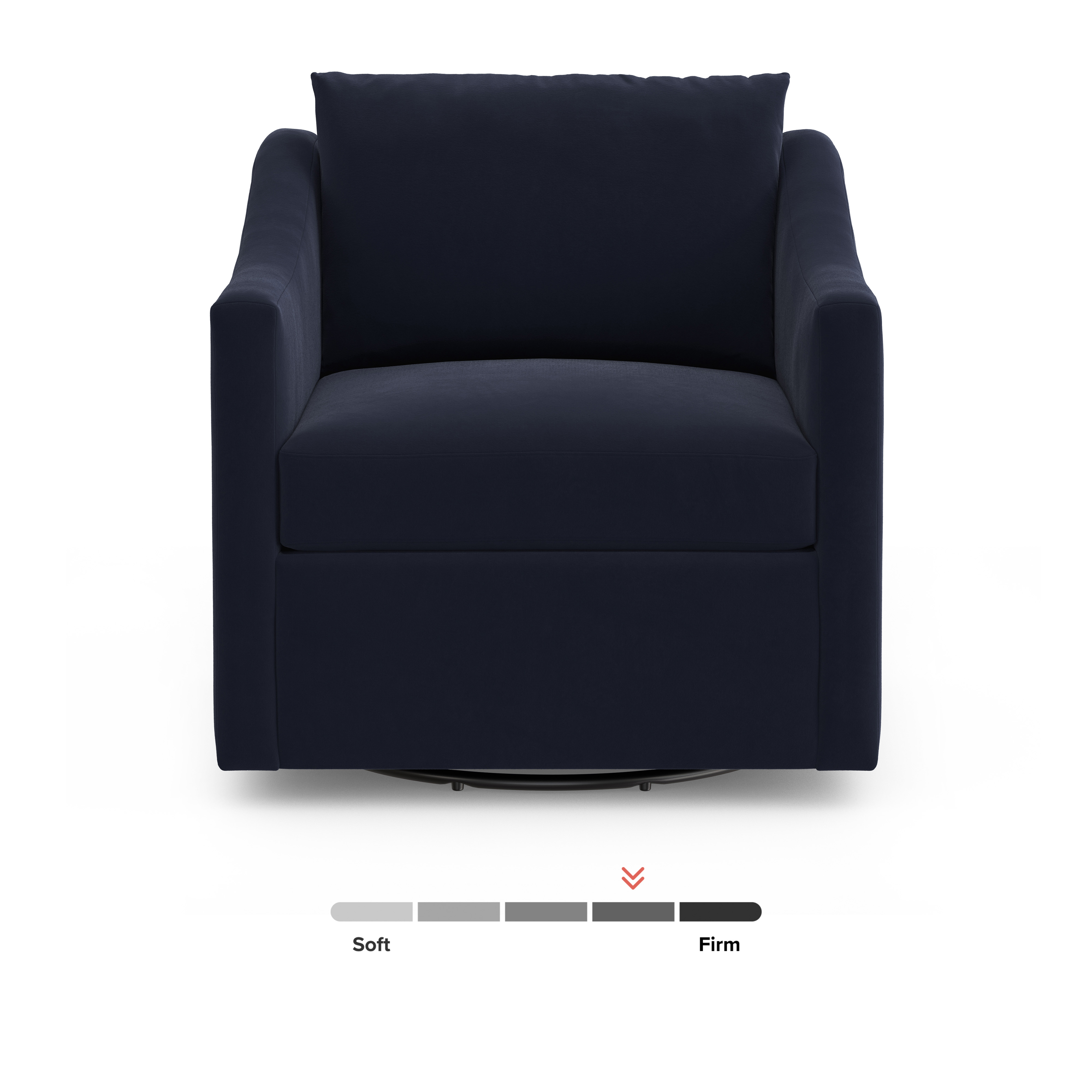 Landry Velvet Swivel Chair