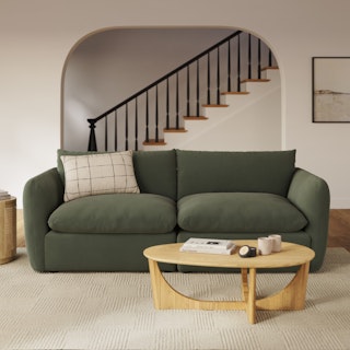 Leigh 92" Modular Sofa - Hale Fir Green