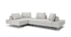 Divan Mist Gray Left Sectional - Gallery View 1 of 12.